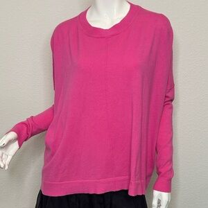 Karlie Fuchsia Knit Oversized Sweater